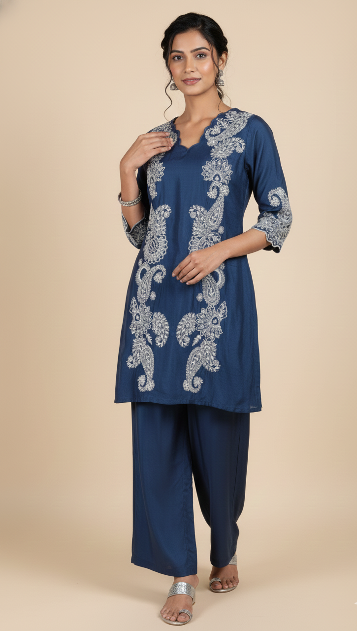 Afreen Blue Co-ord Set