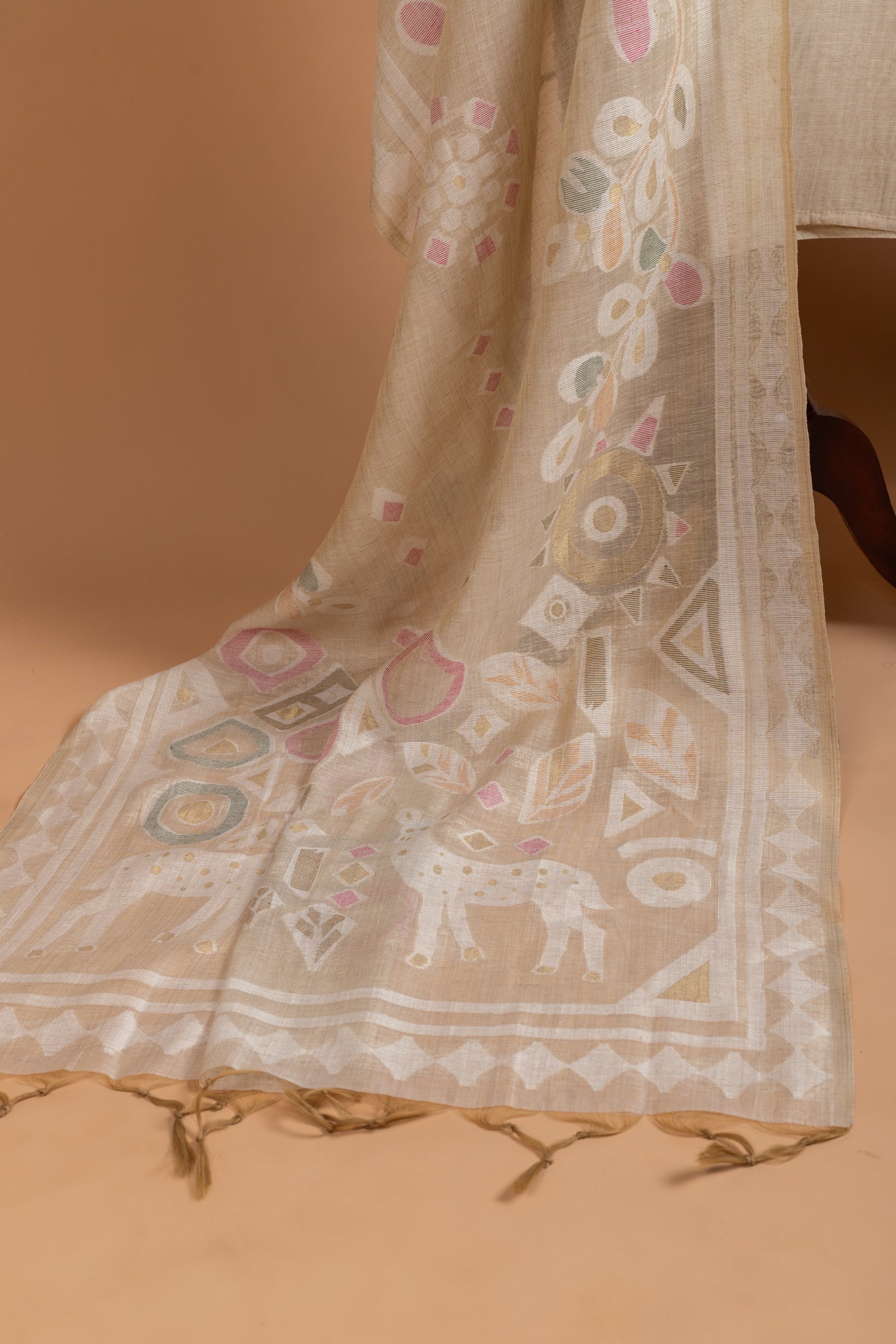 Linen Cotton Unstitched suit set