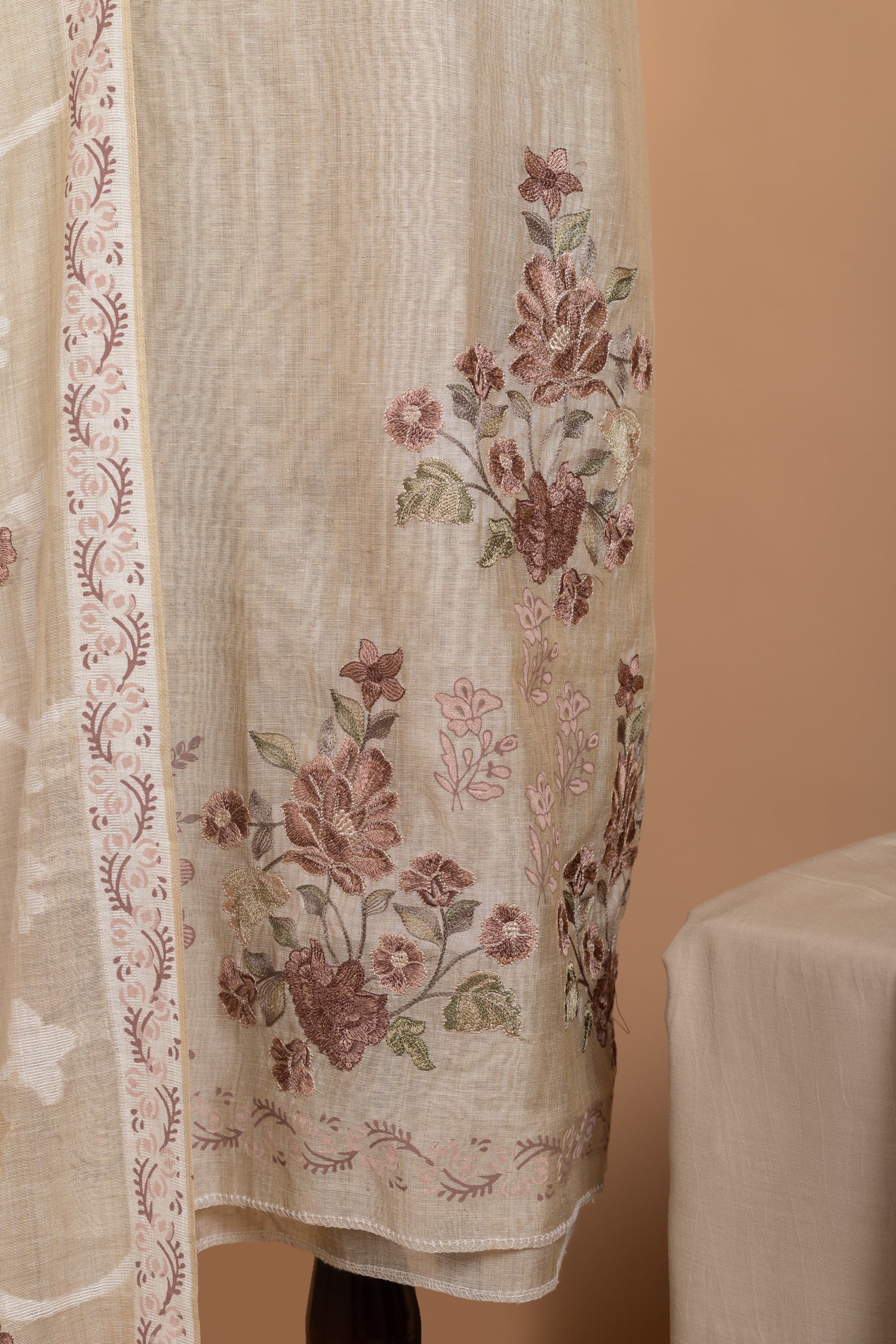 Linen Cotton Unstitched suit set