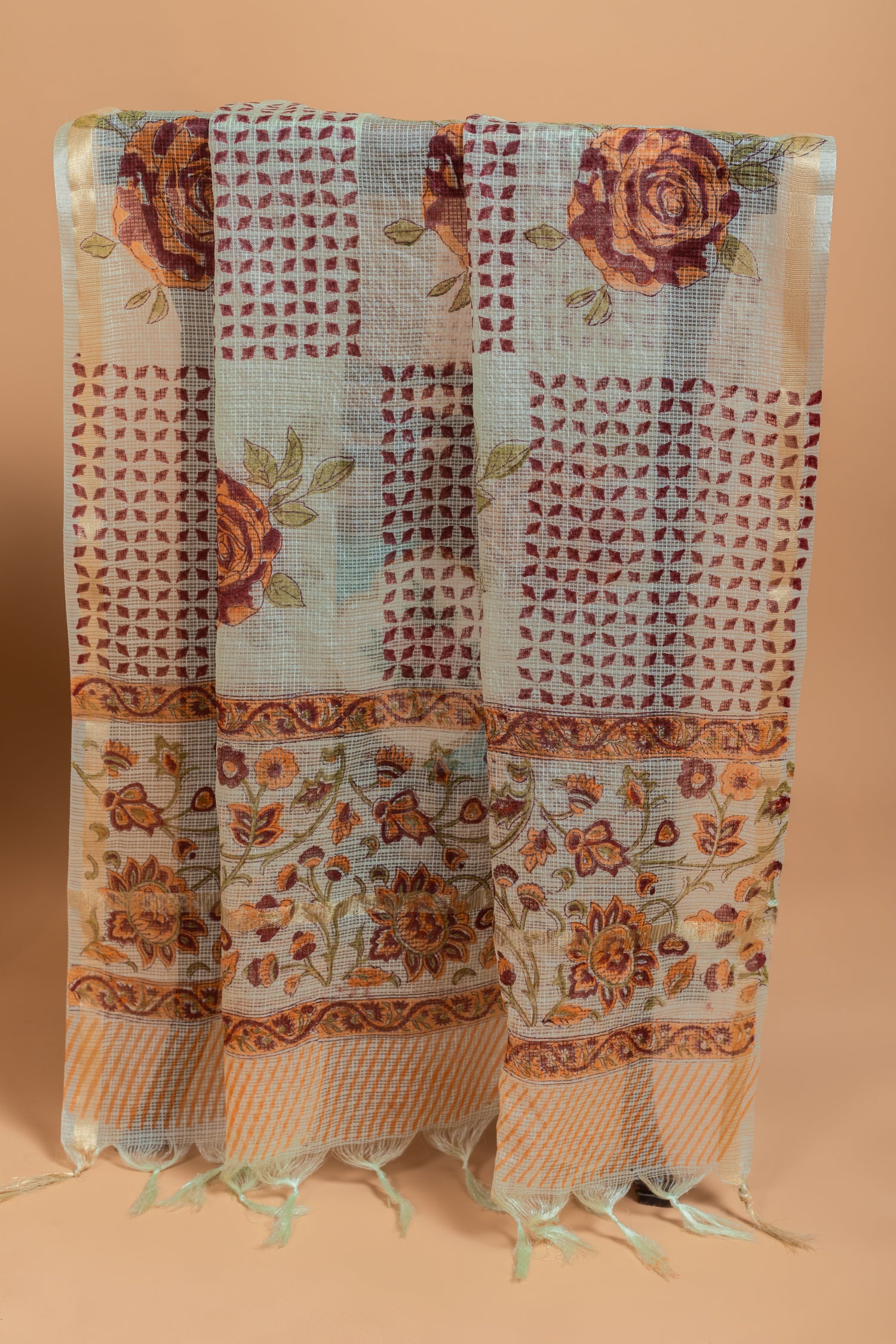 Afreen Pista Green Cotton readymade set