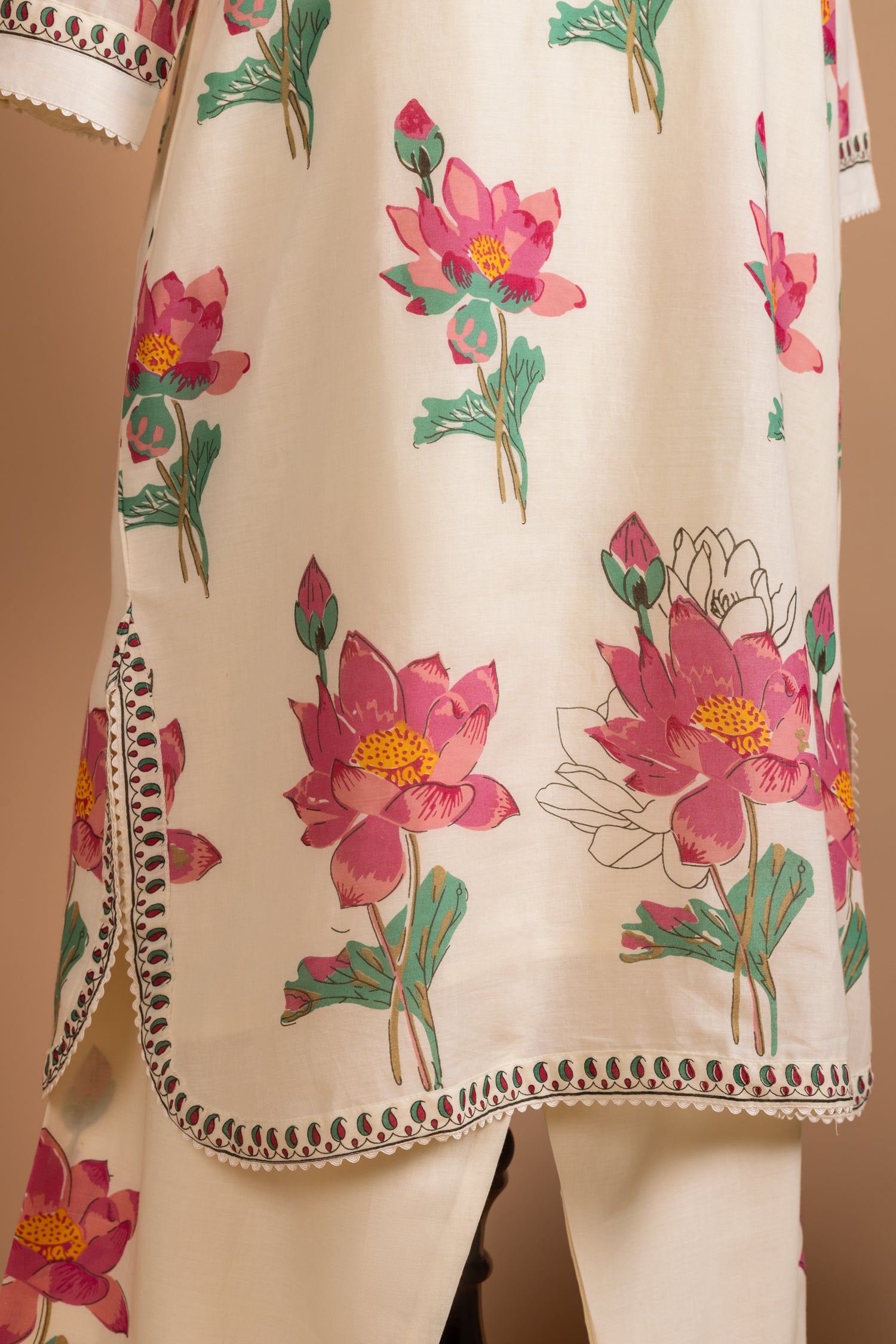 Roze Off-White Floral Readymade set