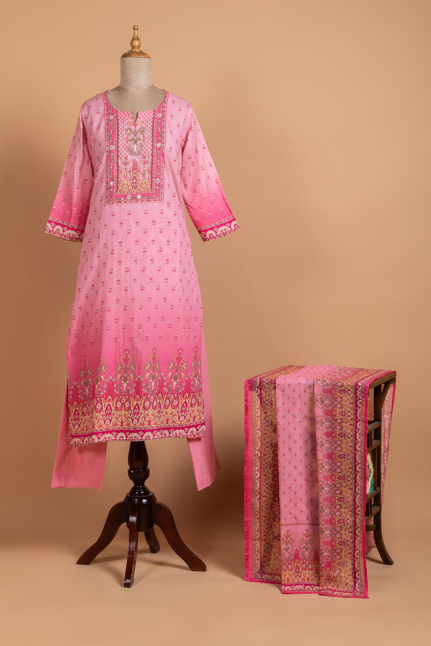 Roze Pink Ombre Cotton Readymade Set