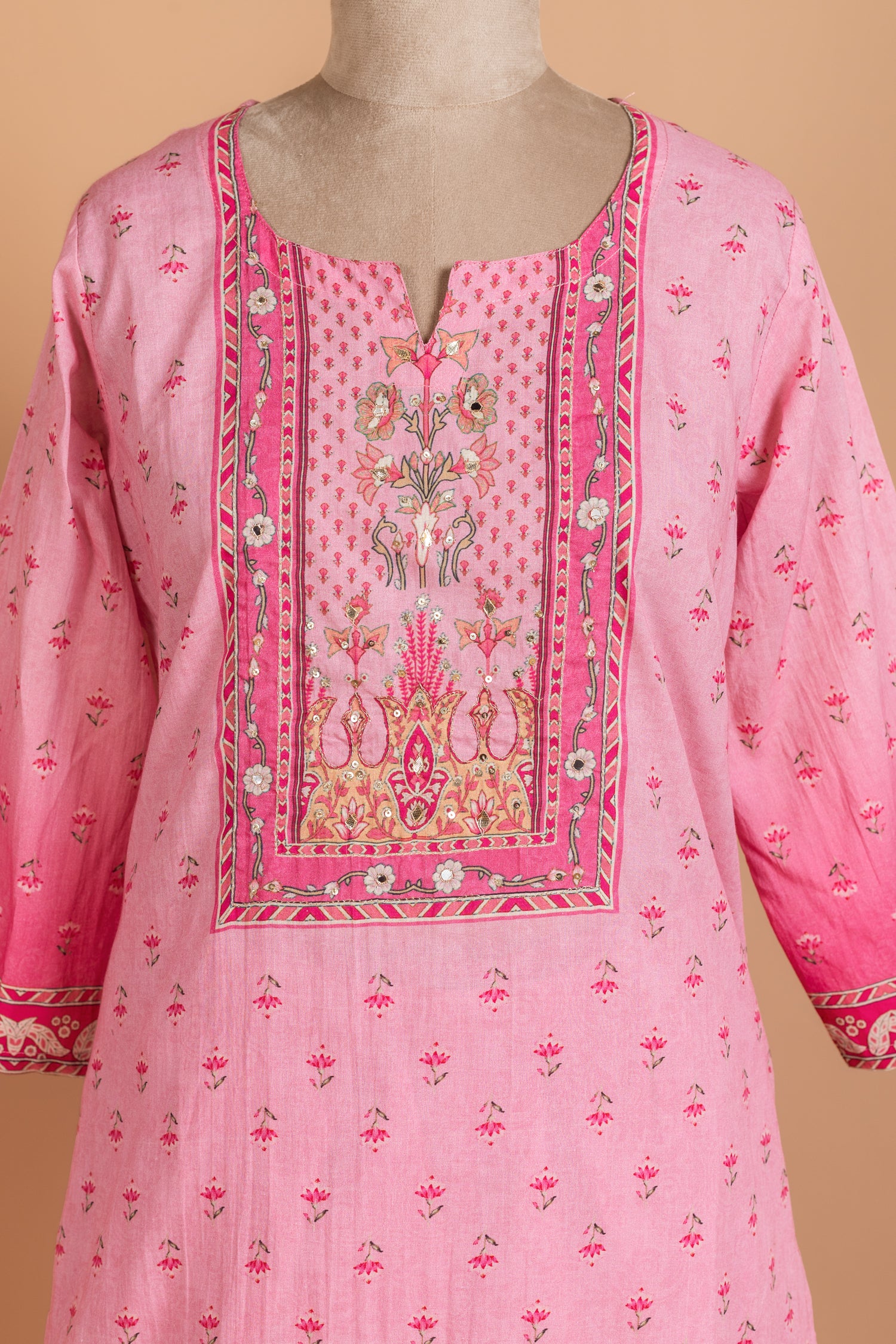 Pink Ombre Cotton Readymade Set