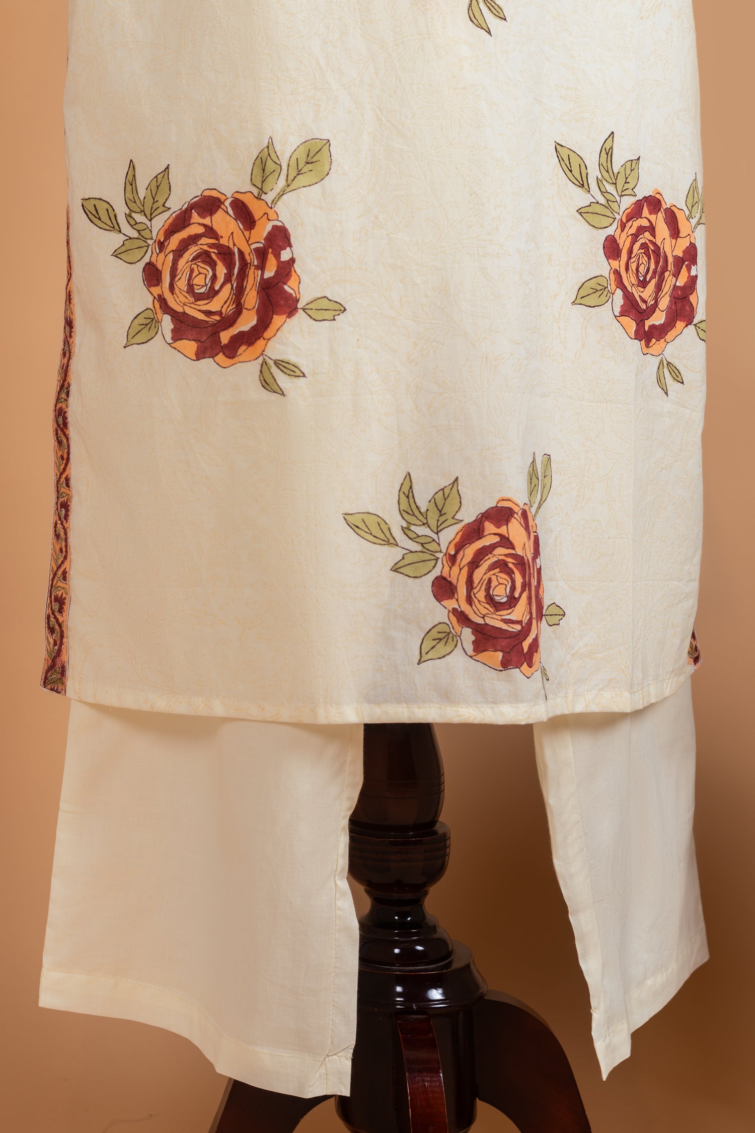 Afreen Off-White Cotton Readymade Set