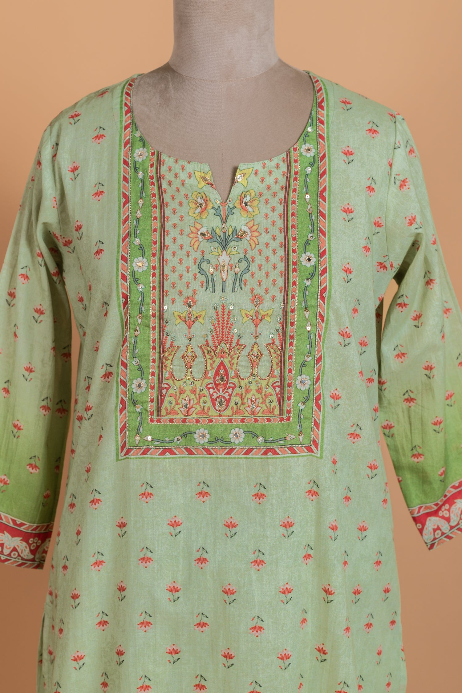 Green Ombre Cotton Readymade Set