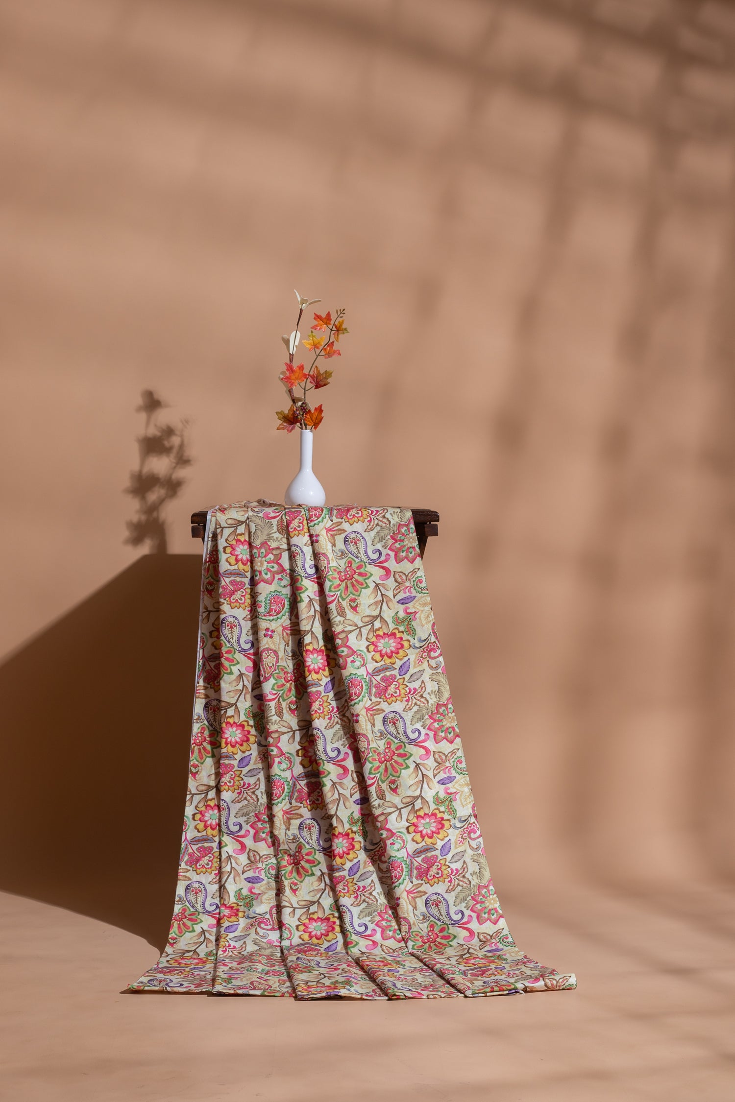 Afreen Floral Printed Cotton Blend Fabric