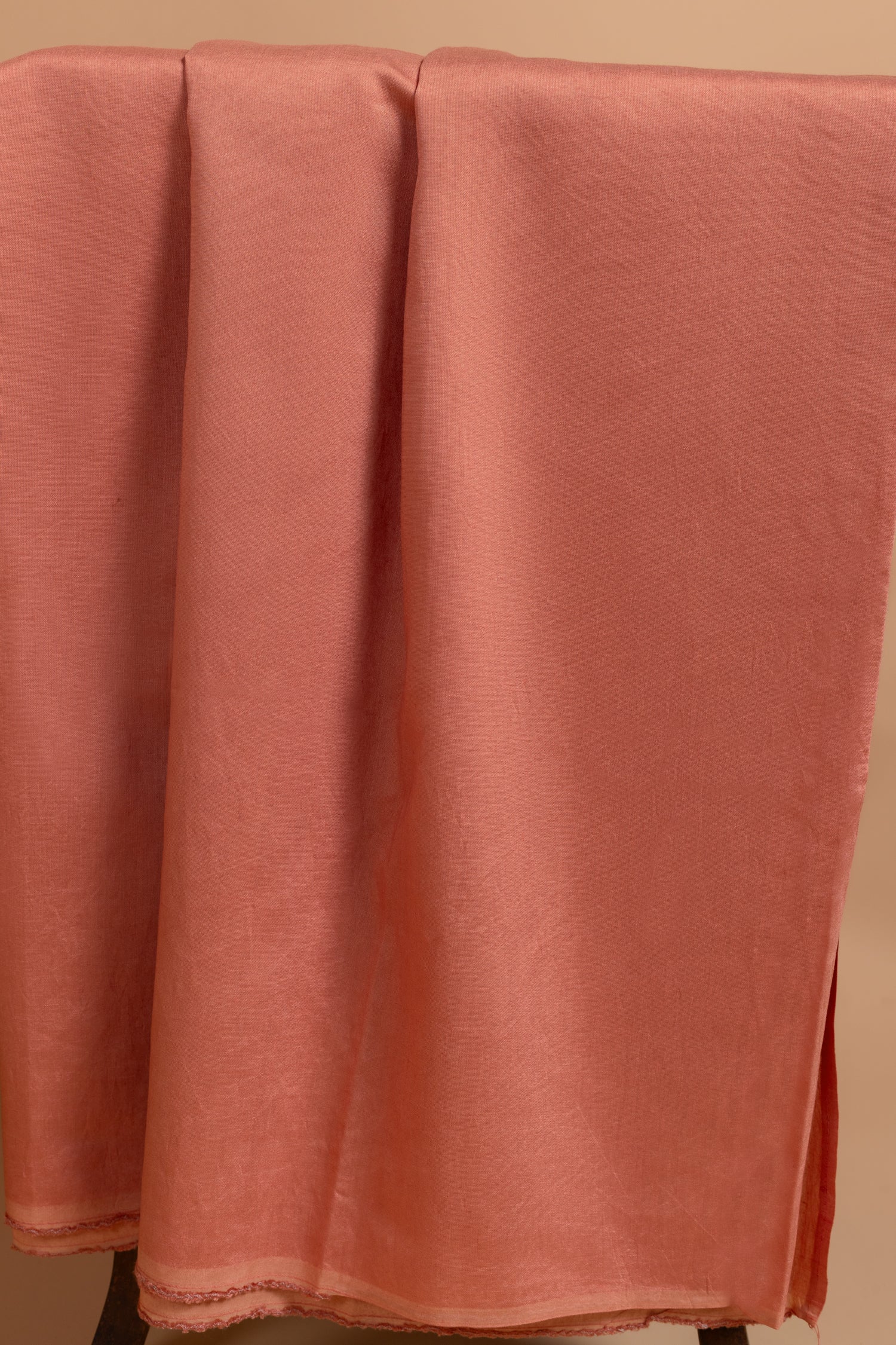 Afreen Khadi Cotton White With Peach Unstitched Suit Set Sterling House