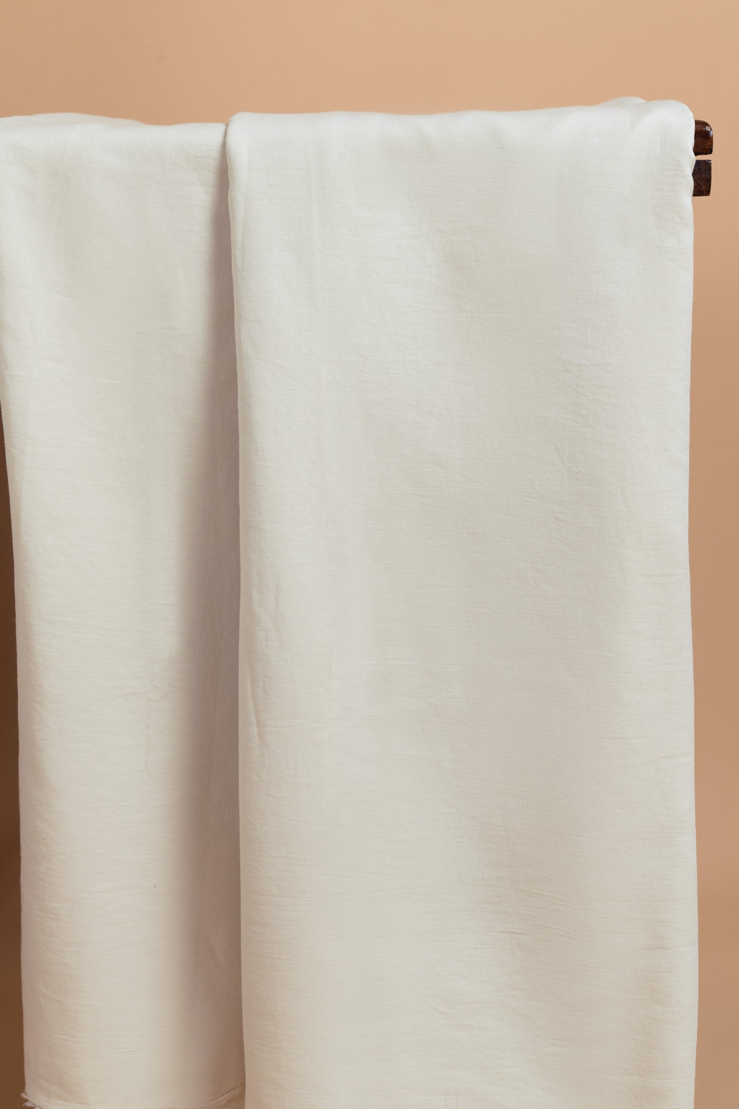 Luxe Mul Chanderi White With Black Unstitched Suit Set