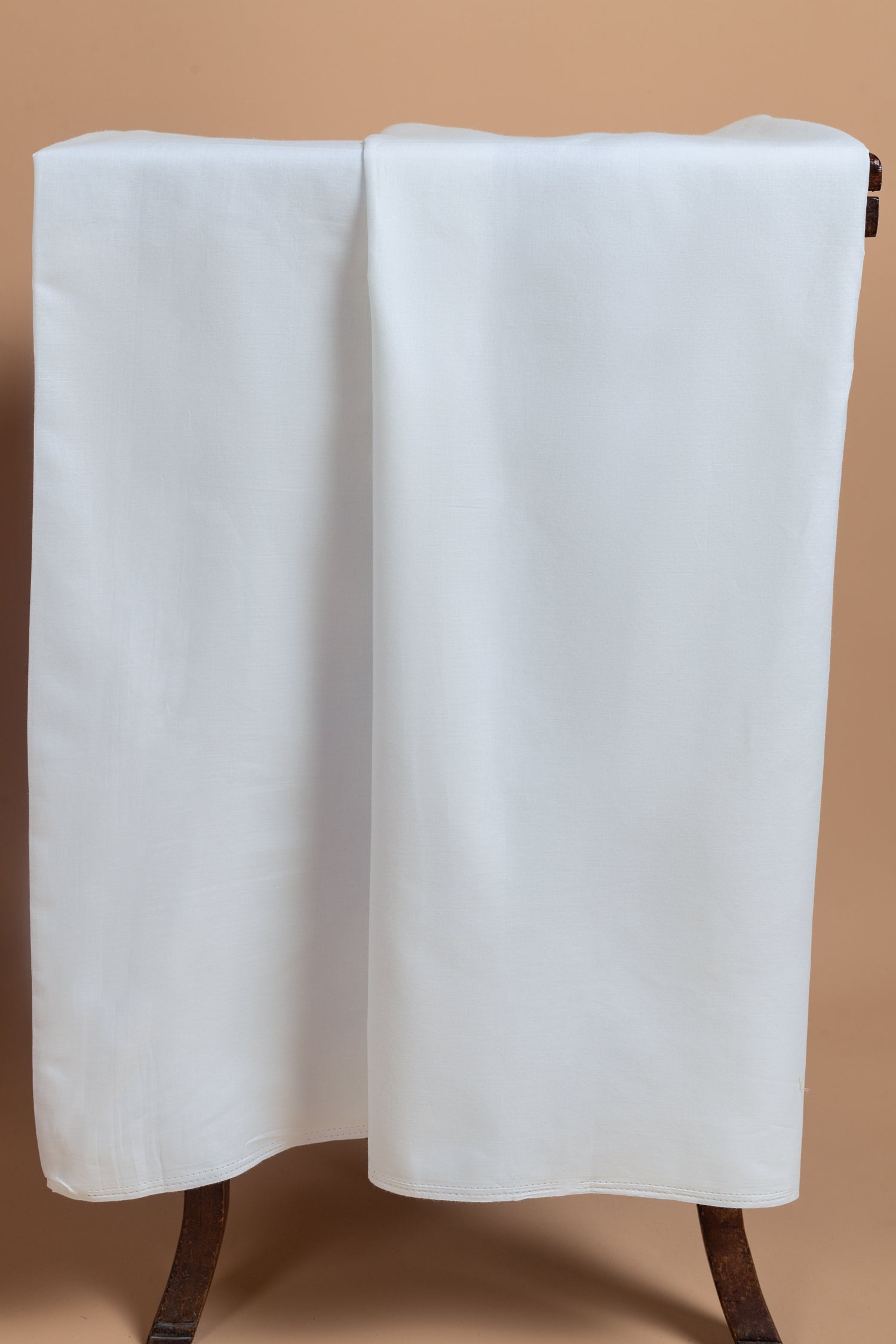 Afreen Soft Cotton White Unstitched Suit Set
