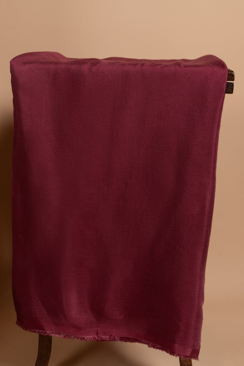 Beige With maroon Chanderi Silk unstitched Suit Set