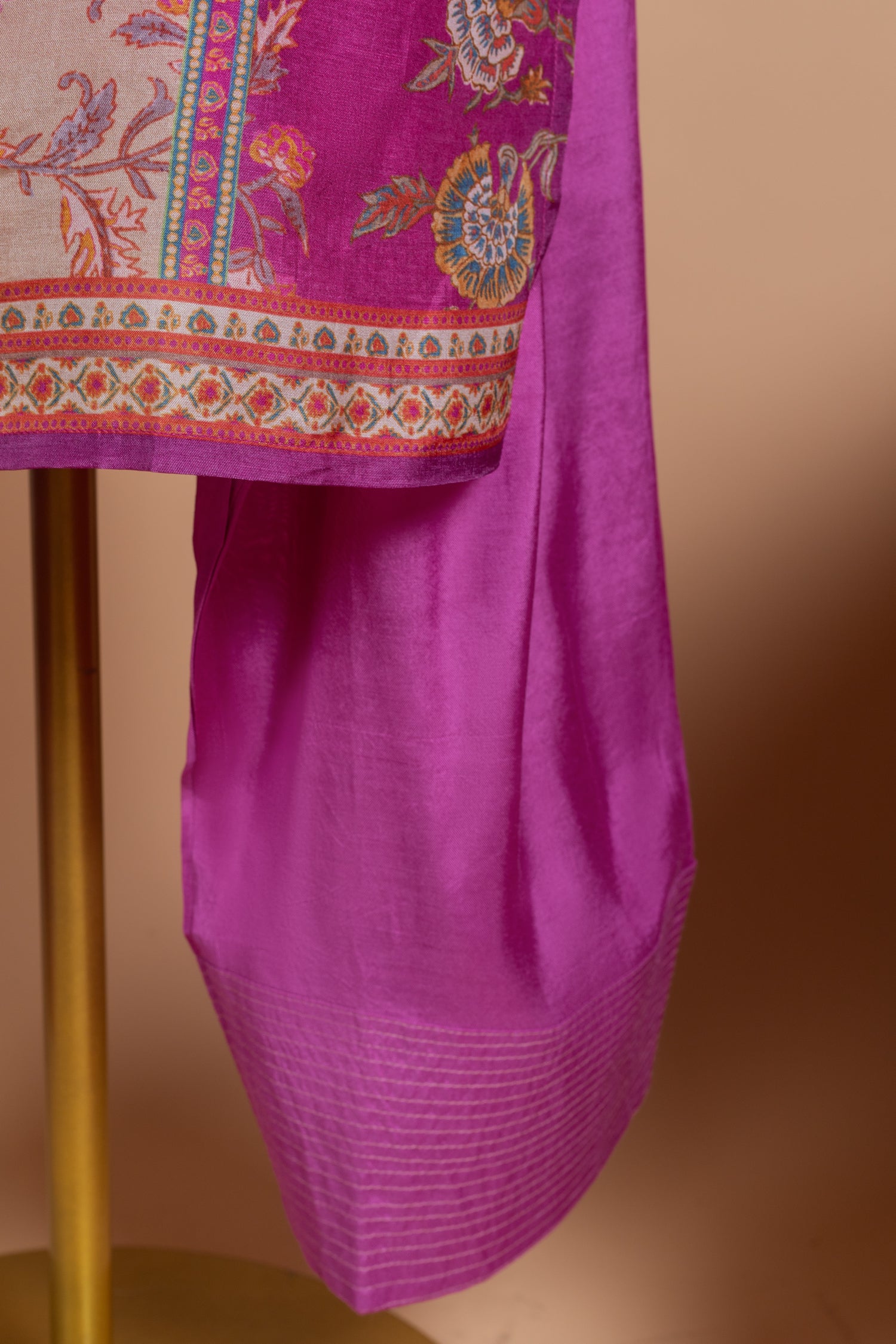 Luxe Muslin Pink Readymade Set