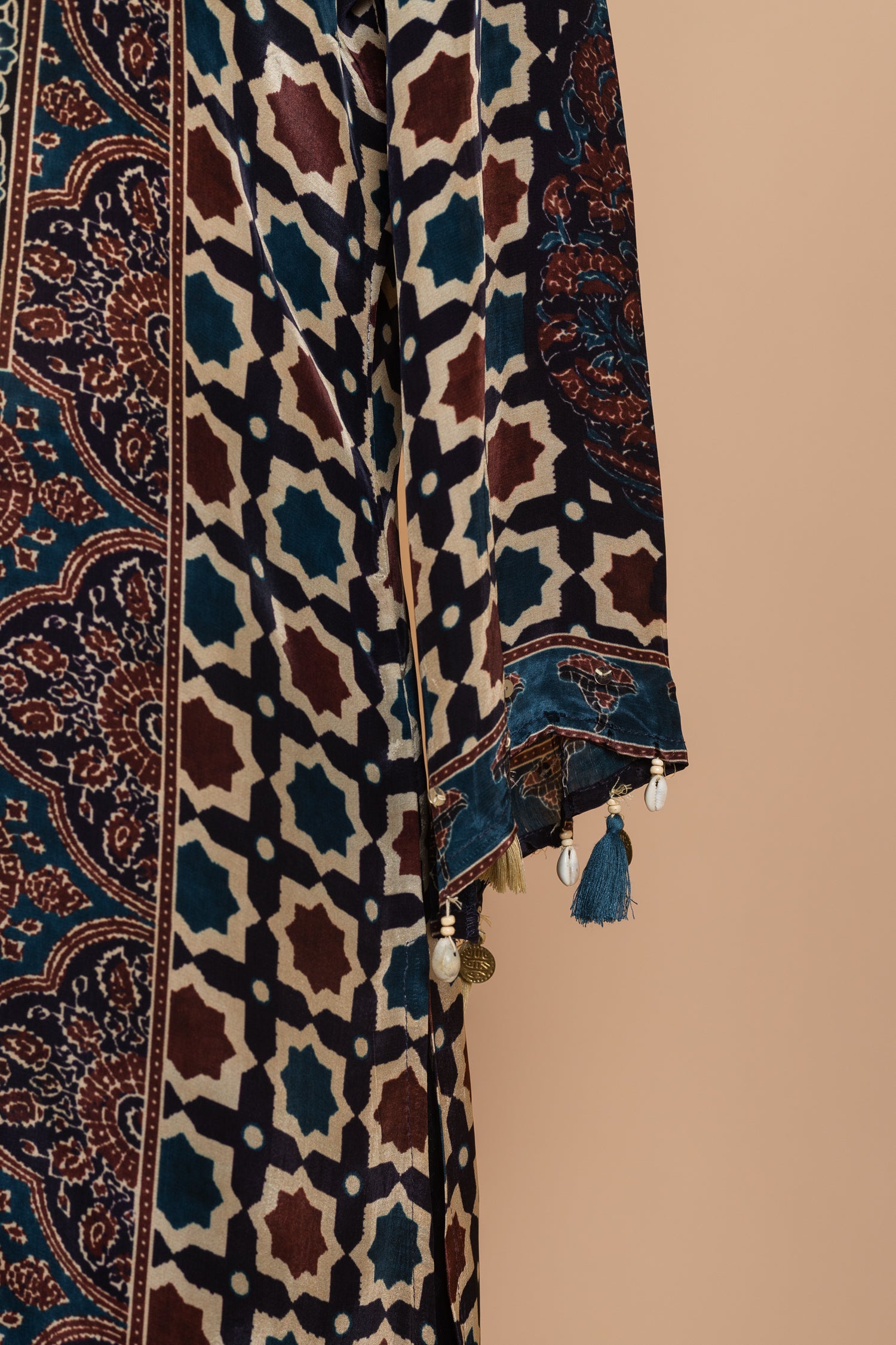 Afreen Black Crepe Ajrakh Readymade Set