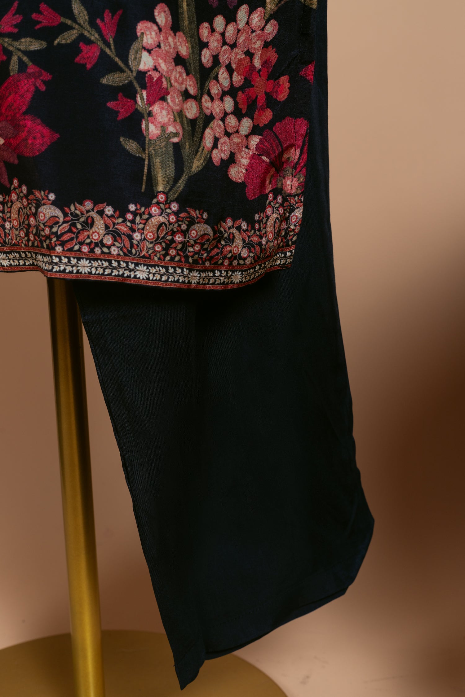 Afreen Black Cotton Readymade Set