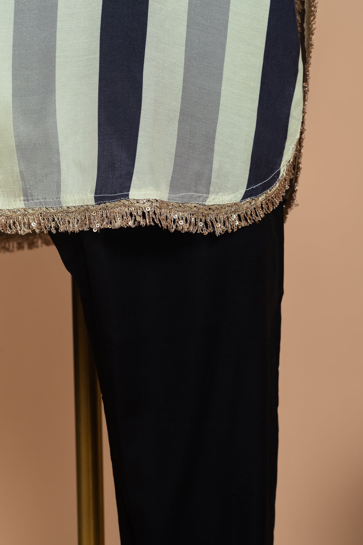 Luxe Black & White Soft Muslin Readymade Set