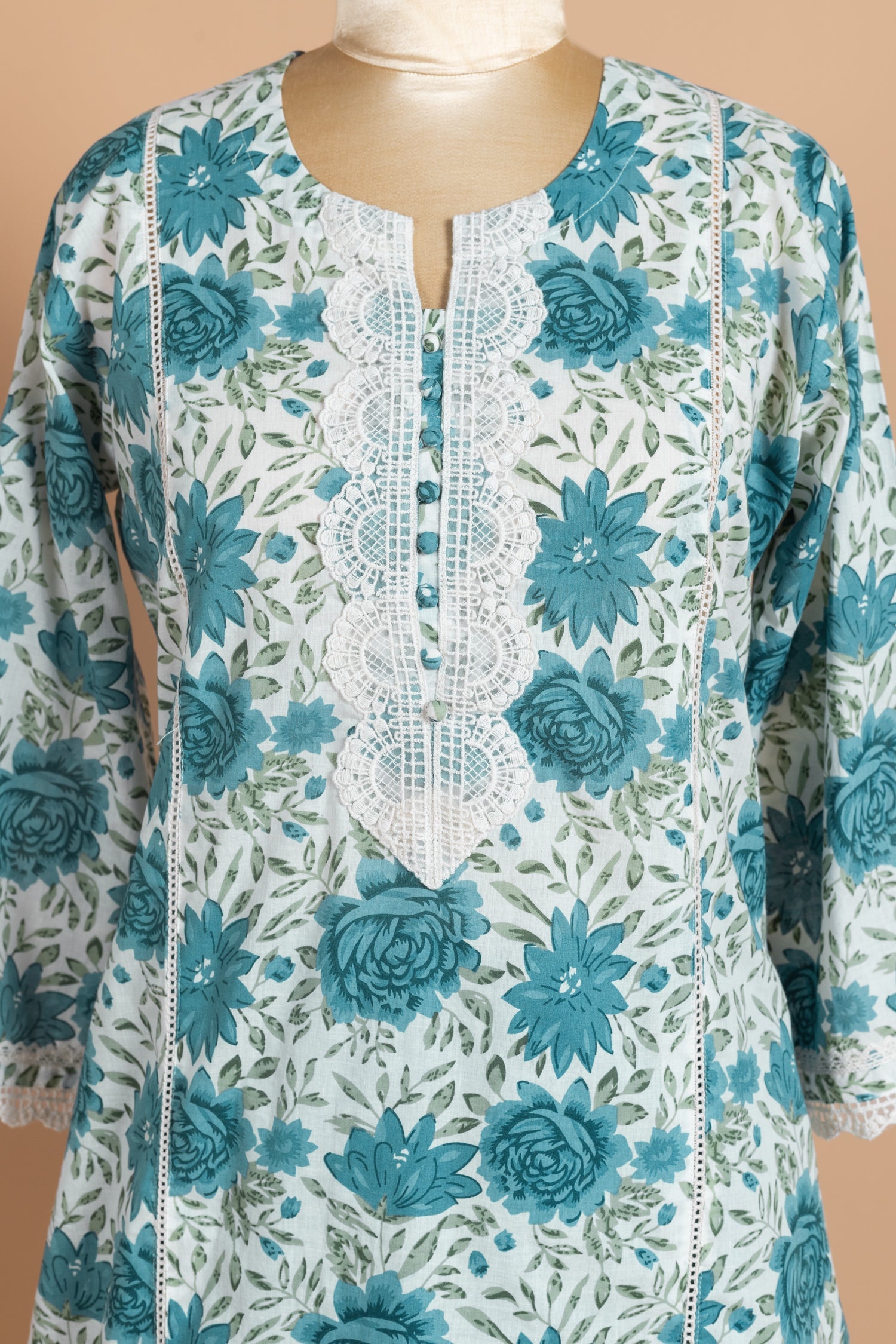 Afreen Blue  Cotton Readymade Set Sterling House