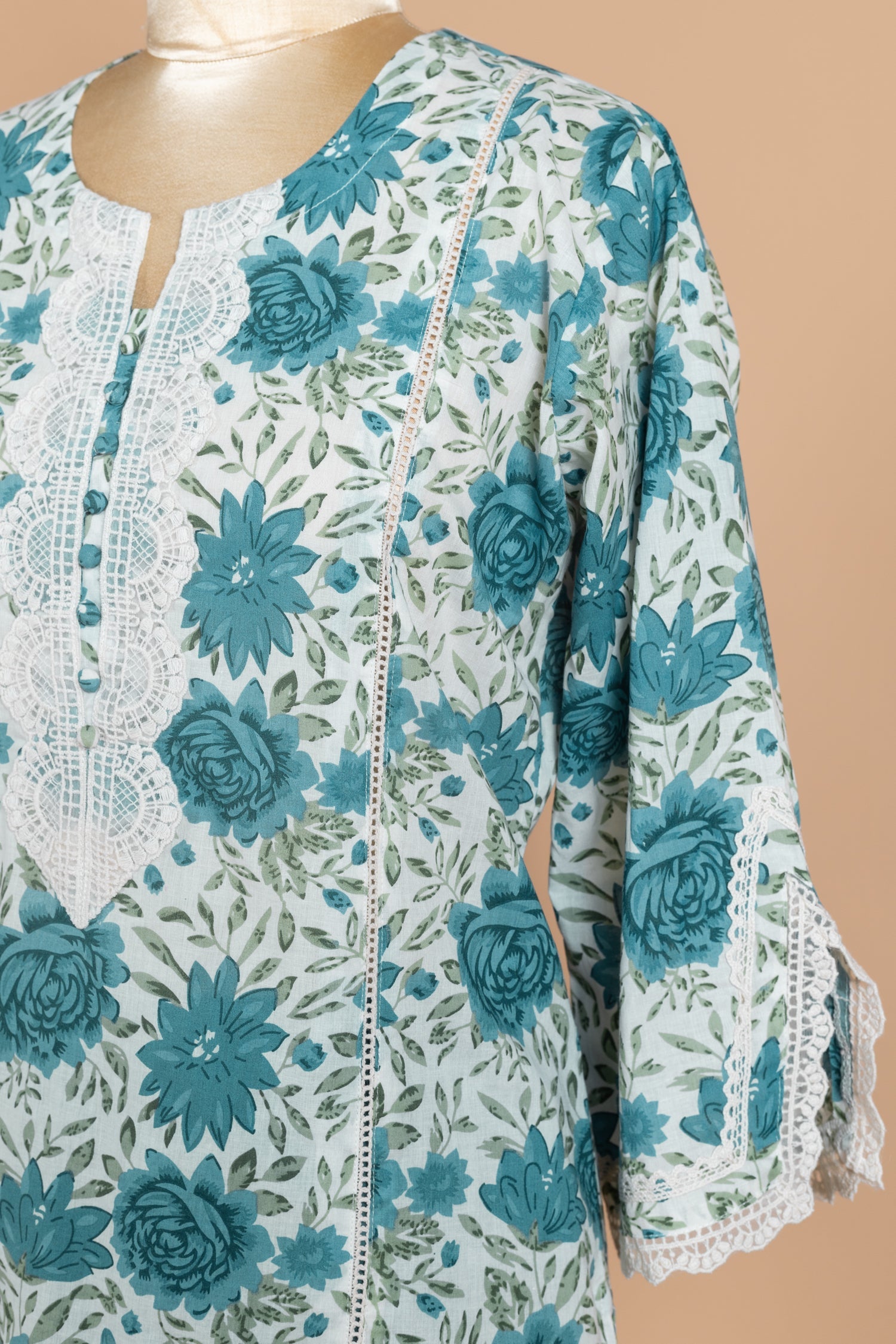 Afreen Blue  Cotton Readymade Set Sterling House