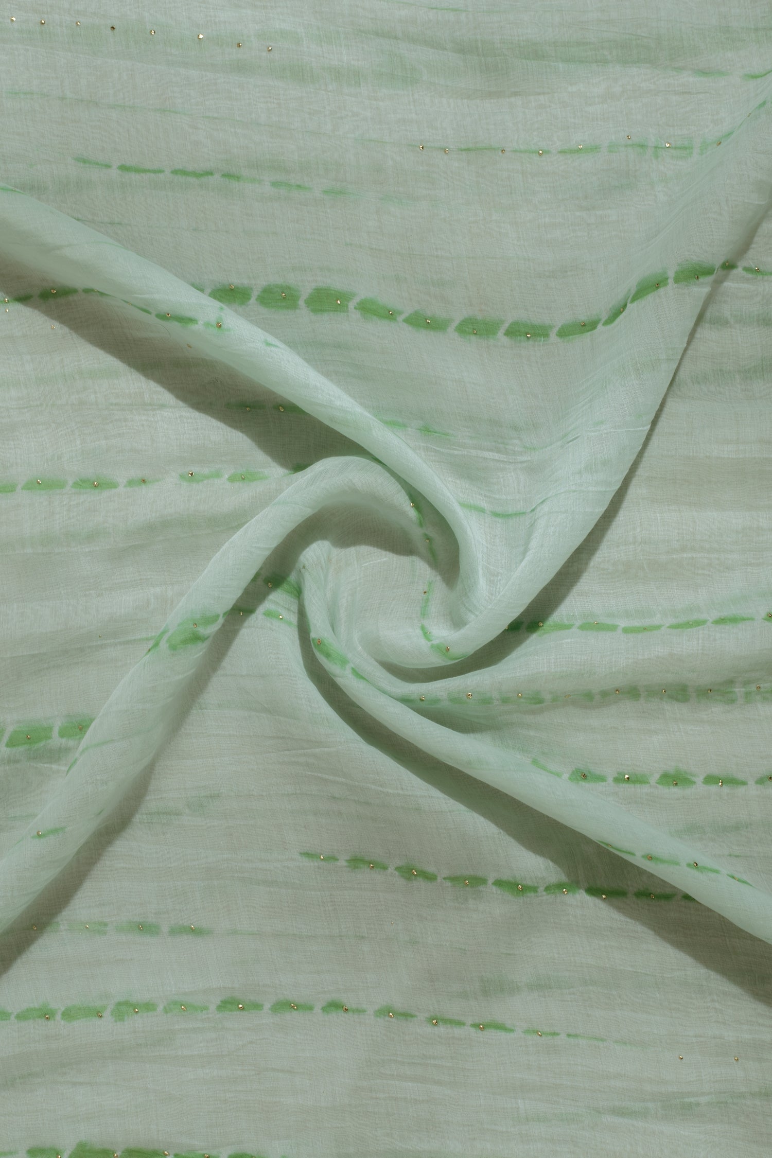 Roze Tye & Dye Green Fabric