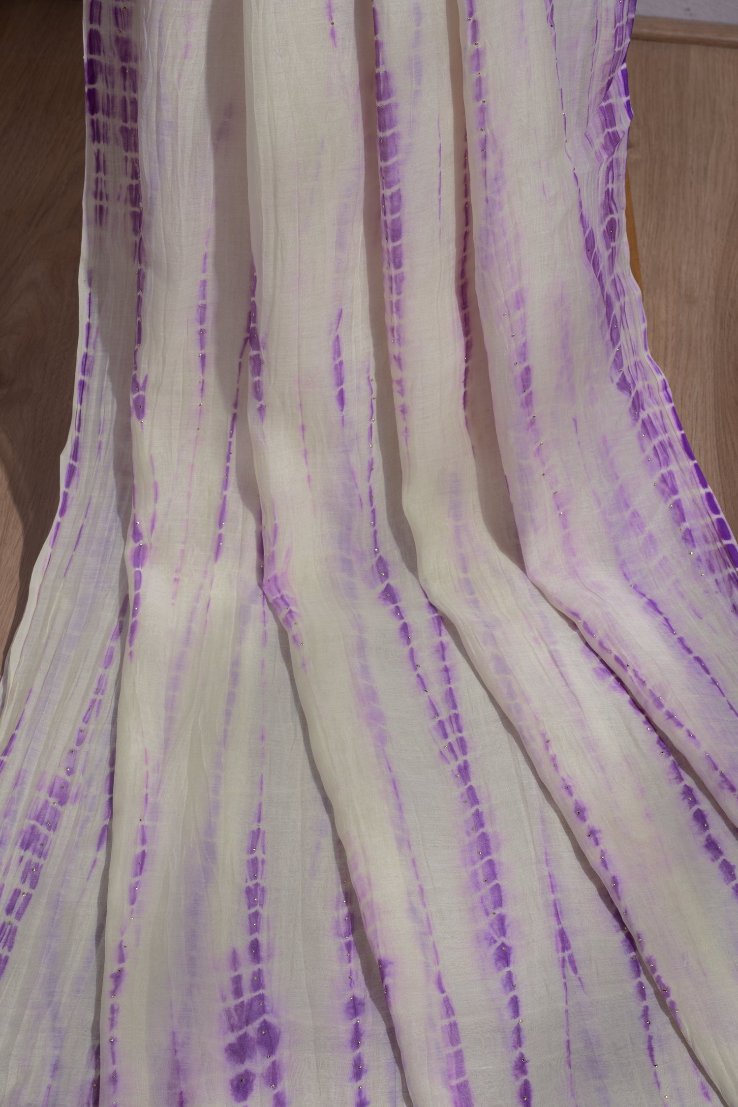 Roze Tye & Dye Purple Fabric