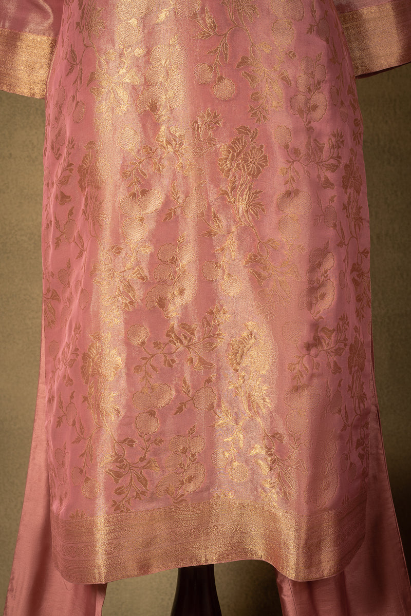 Blush Pink Shimmer Silk Readymade Sterling House