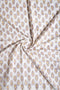 Afreen White With Yellow Lace Organic Printed Cotton Fabric