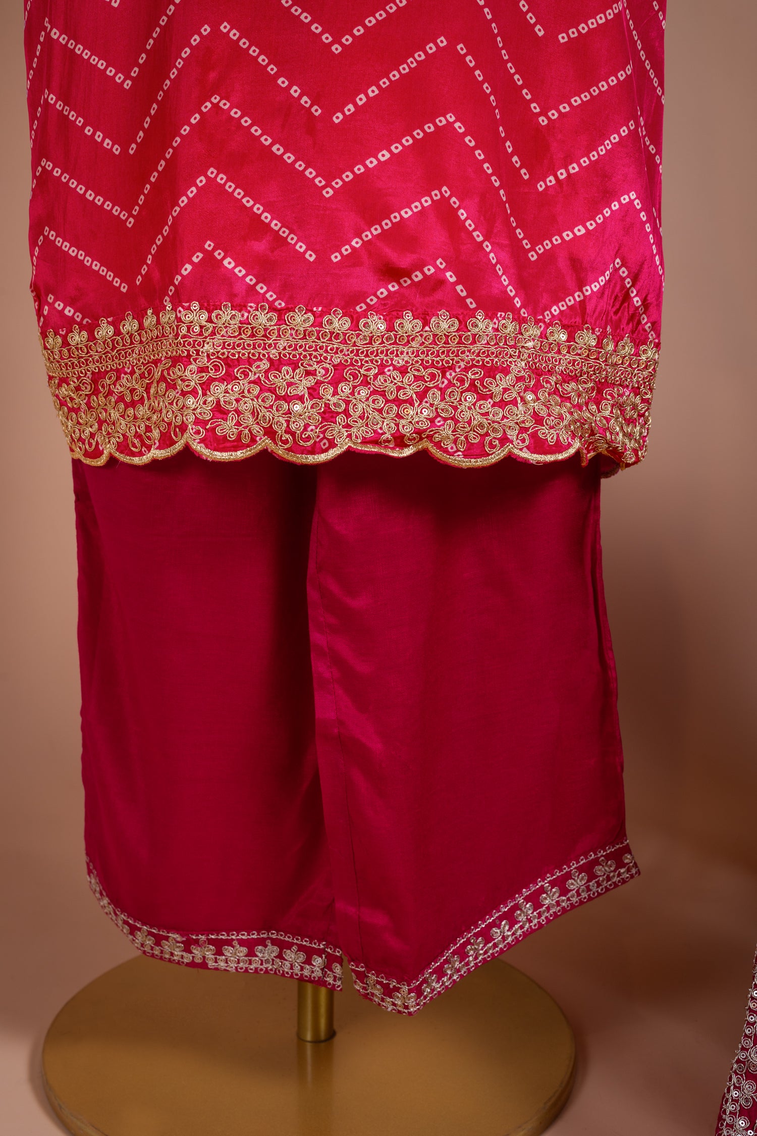 Luxe Pink Soft Shimmer Silk Suit Set