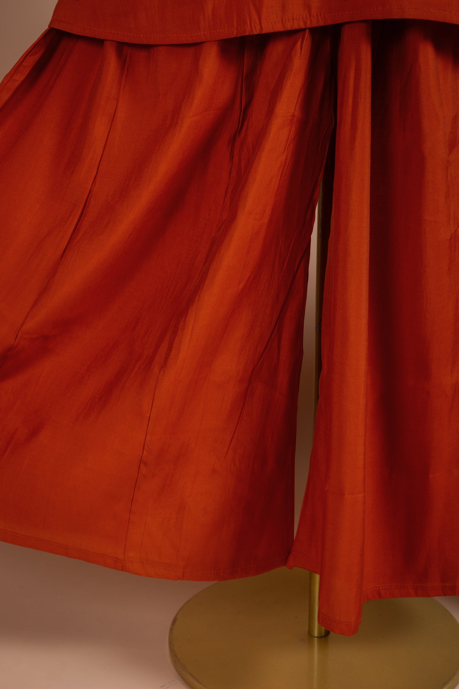 Afreen Muslin Burnt Orange Suit Set