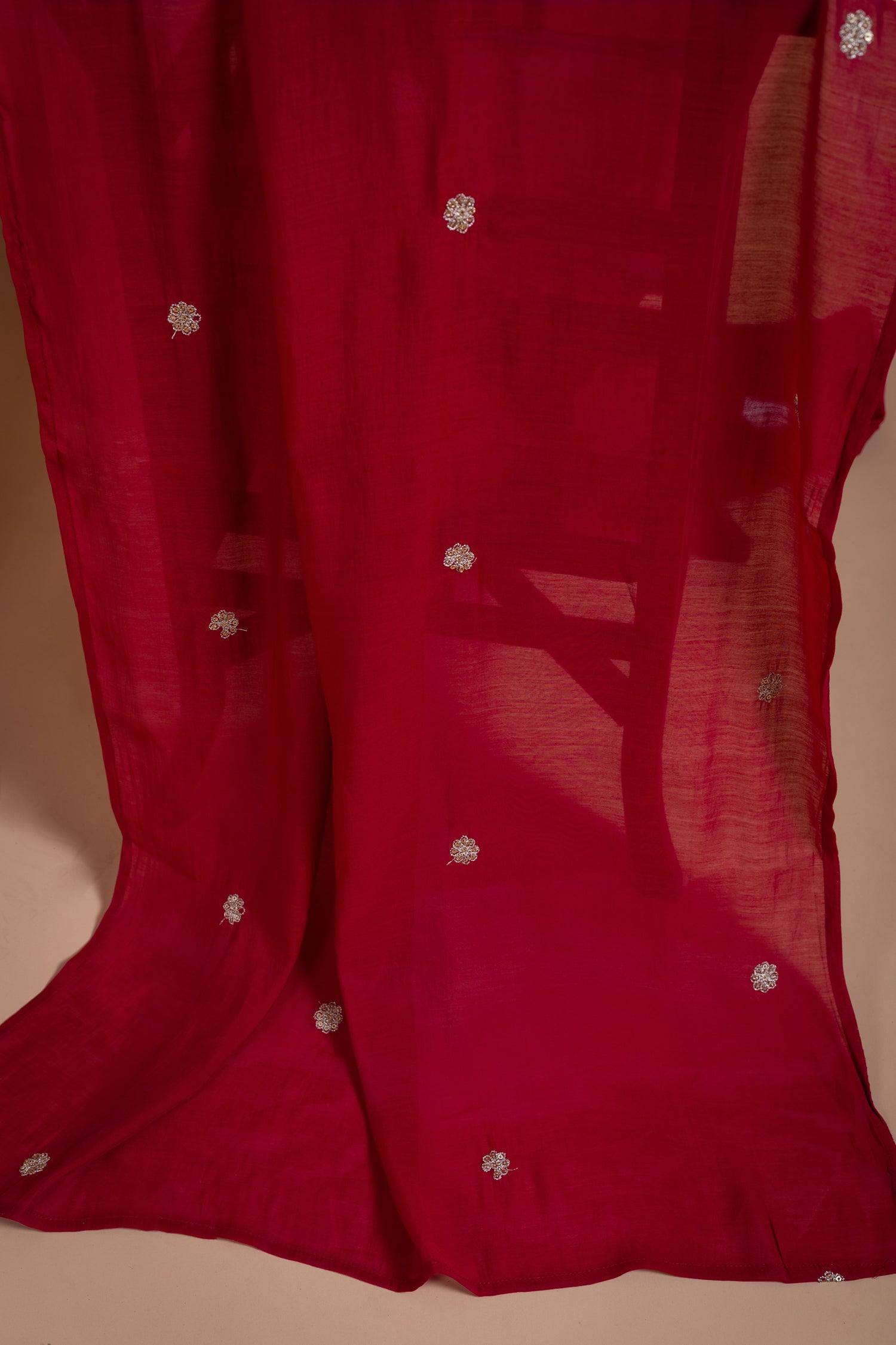 Afreen Ivory Soft Silk Blend Readymade Suit Set