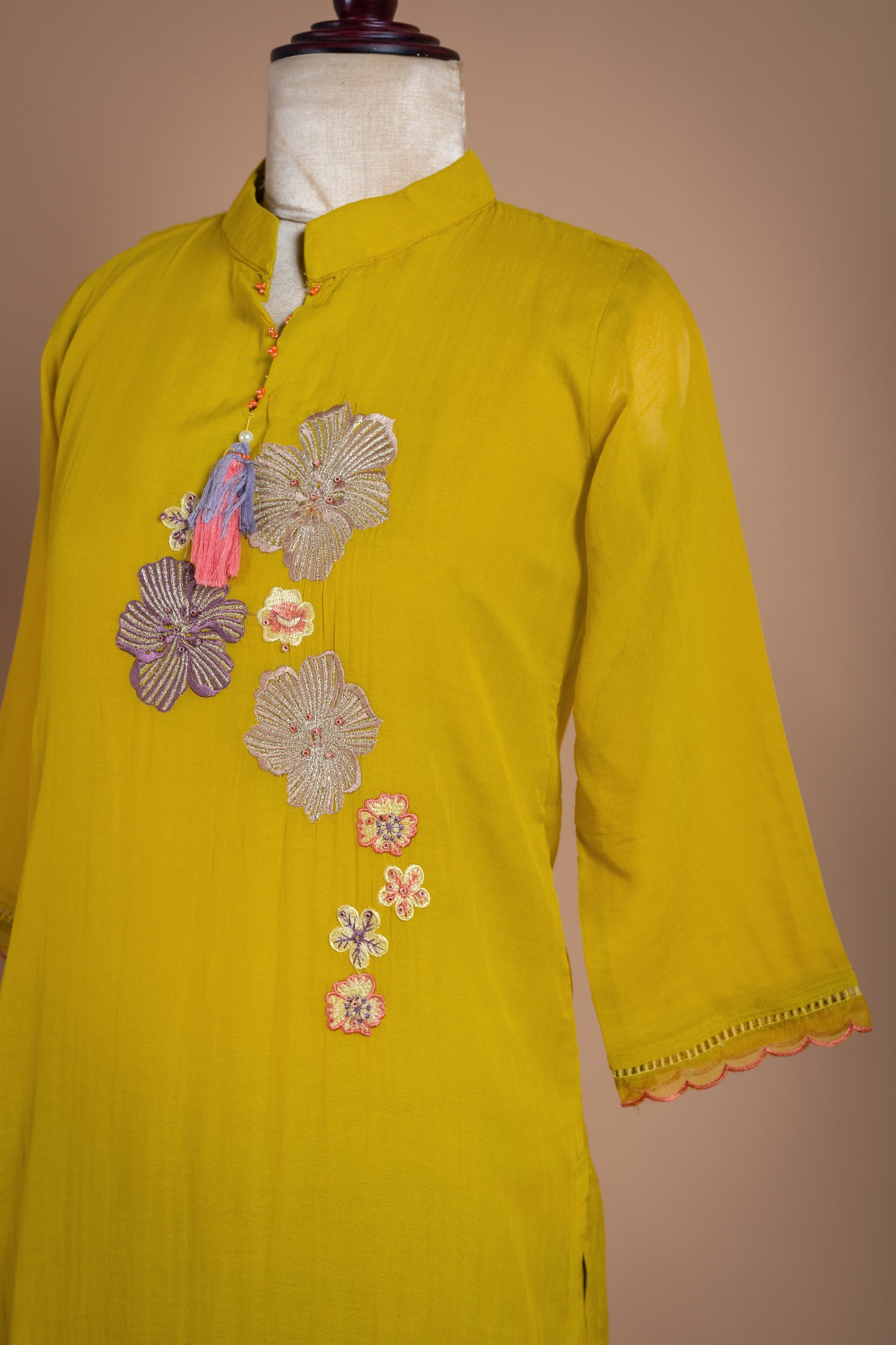 Afreen Mul Cotton Yellow Suit Set