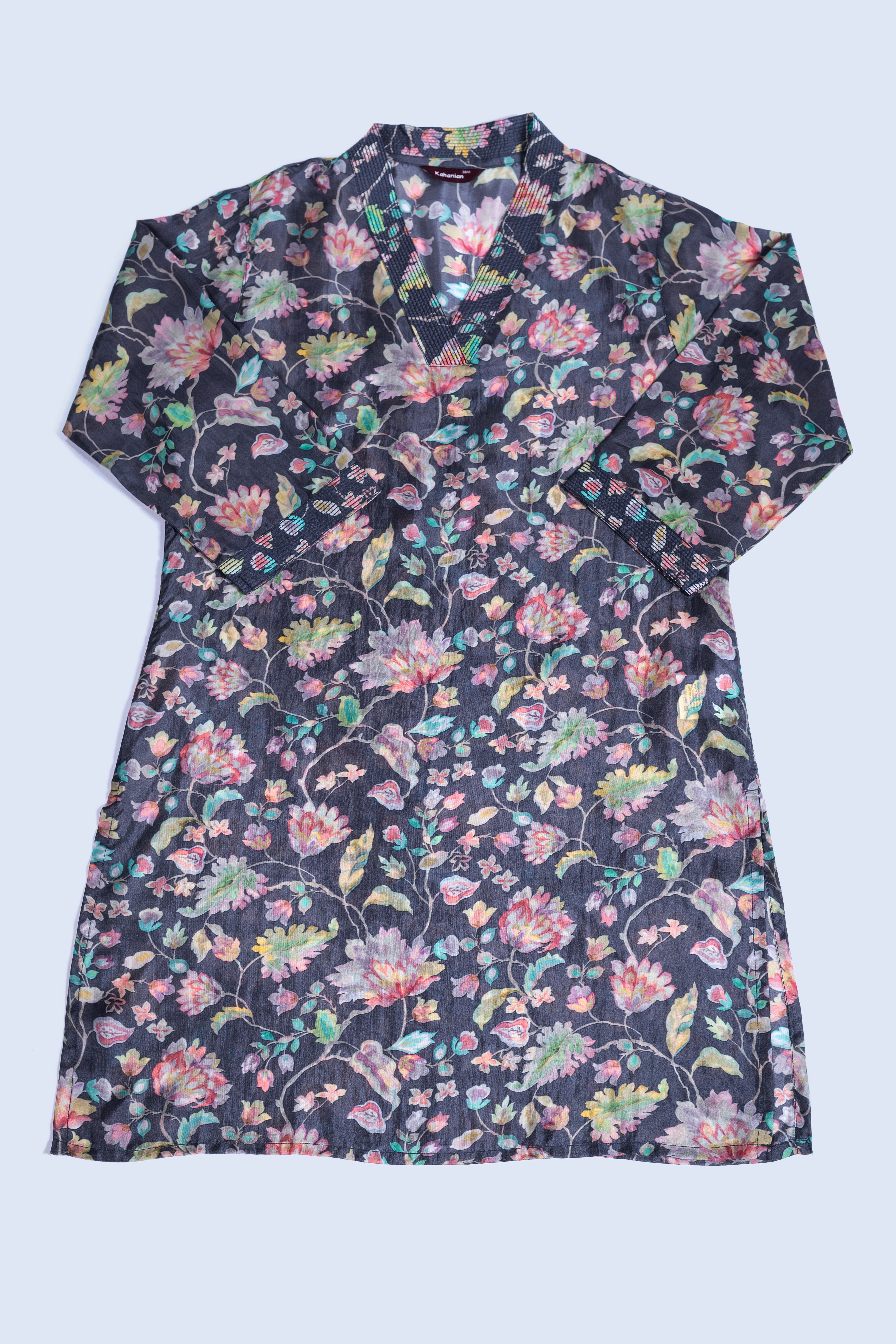 Afreen Blue Floral Print Set