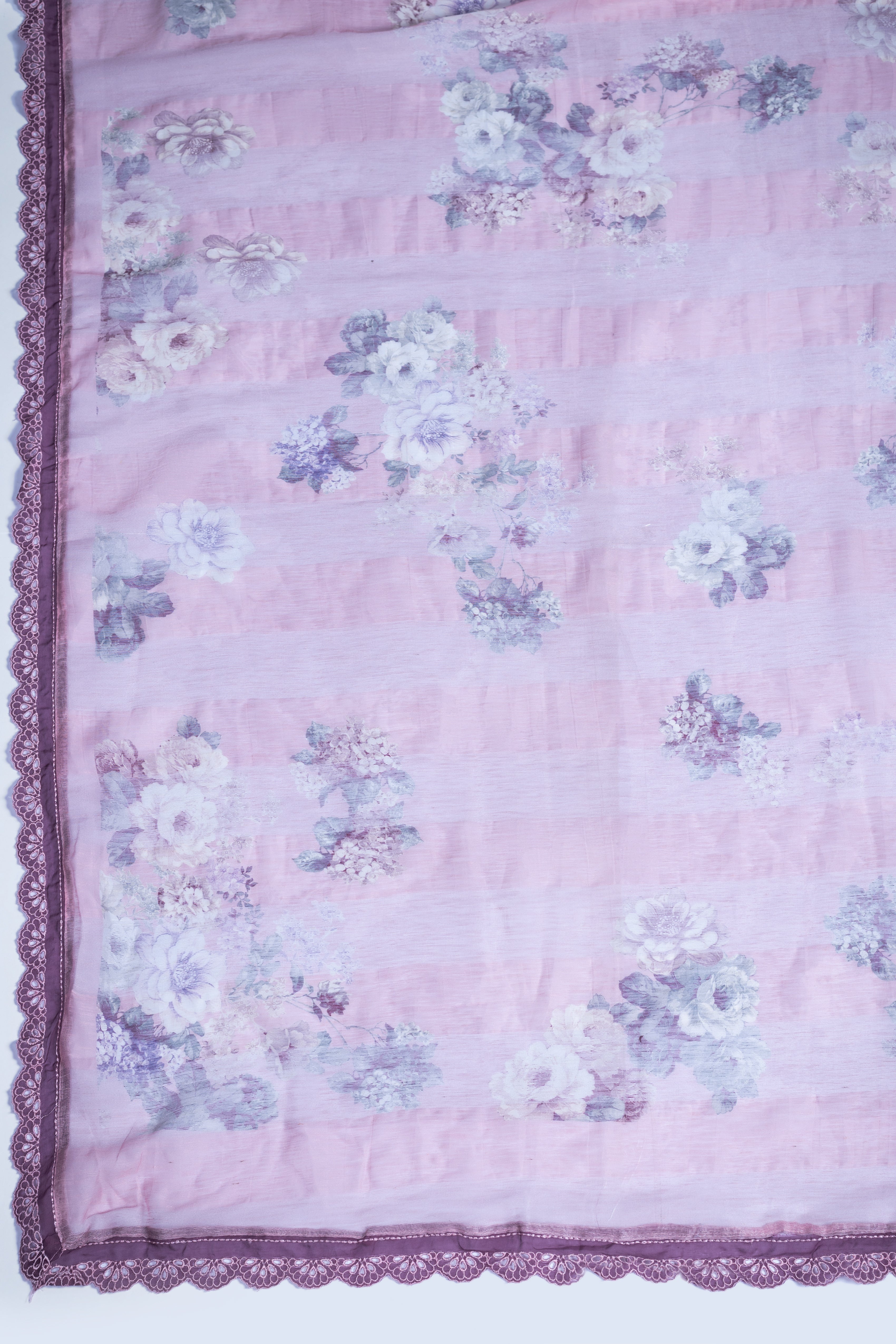 Anokhi Cotton Linen Suit Set - Purple