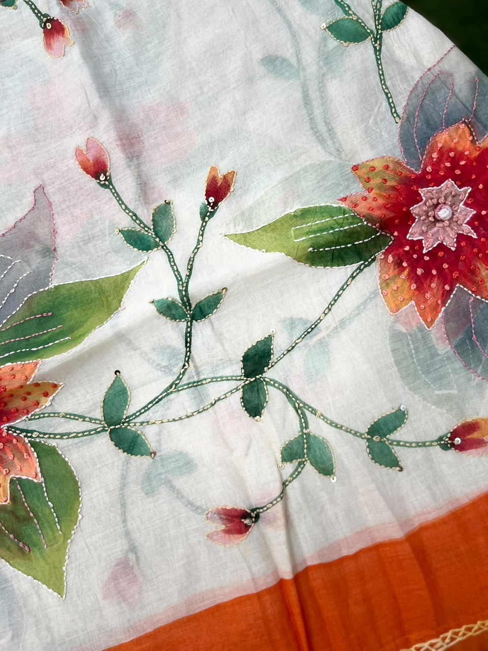 Luxe Floral Chanderi Dupatta Sterling House