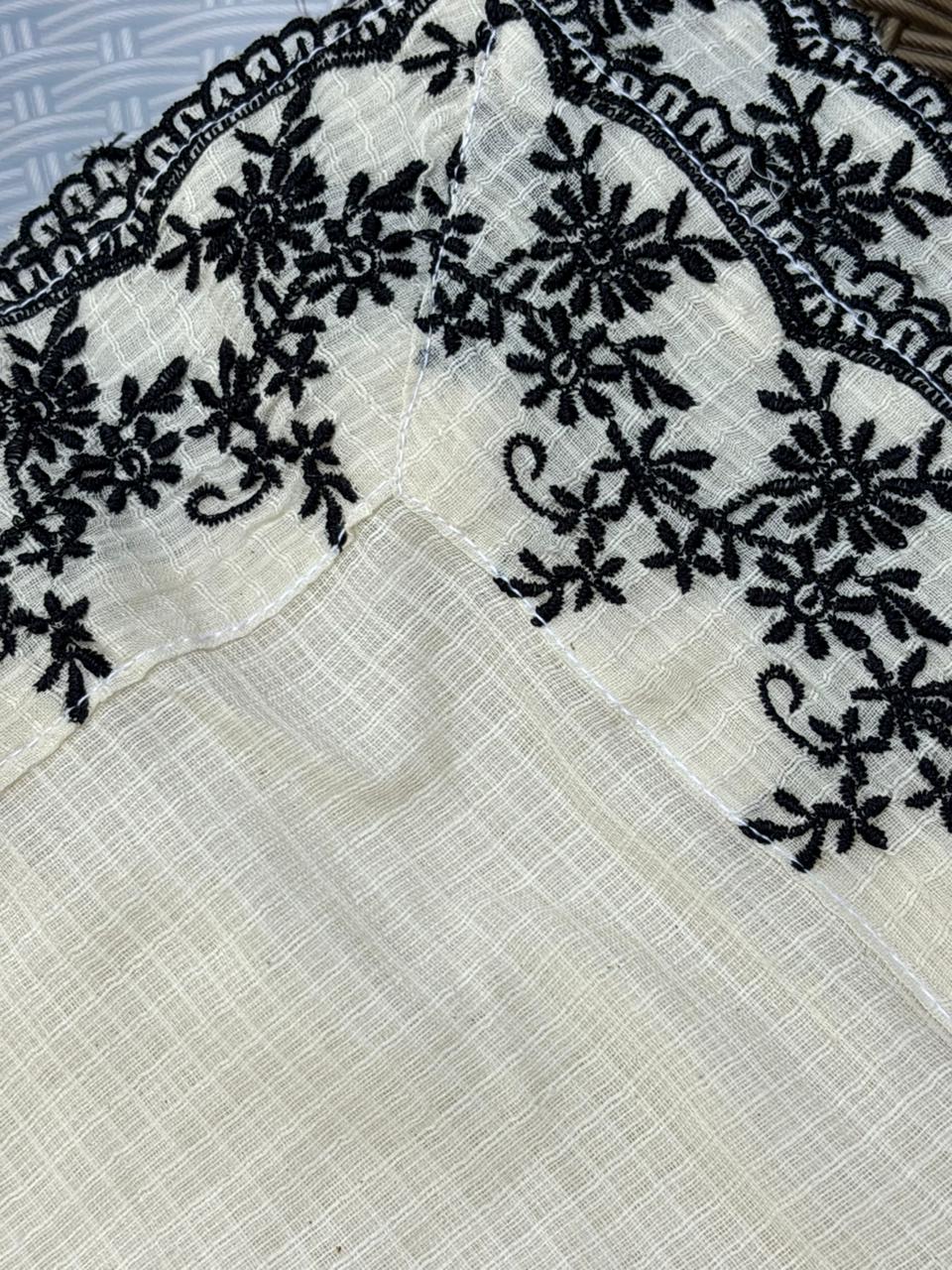 Anokhi Floral Embroidered Kota Doria Dupatta Sterling House