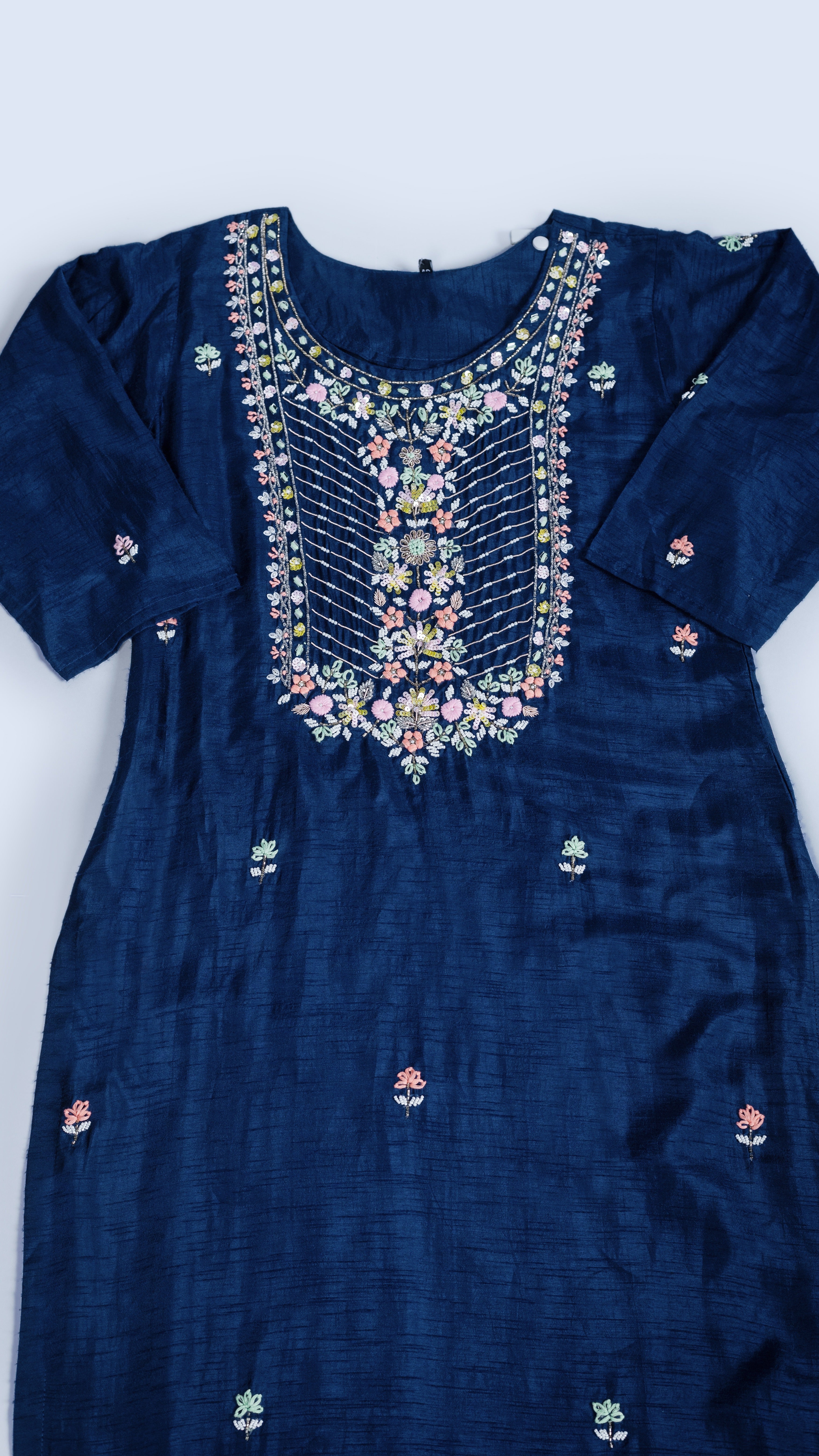 Afreen Dark Blue Suit set