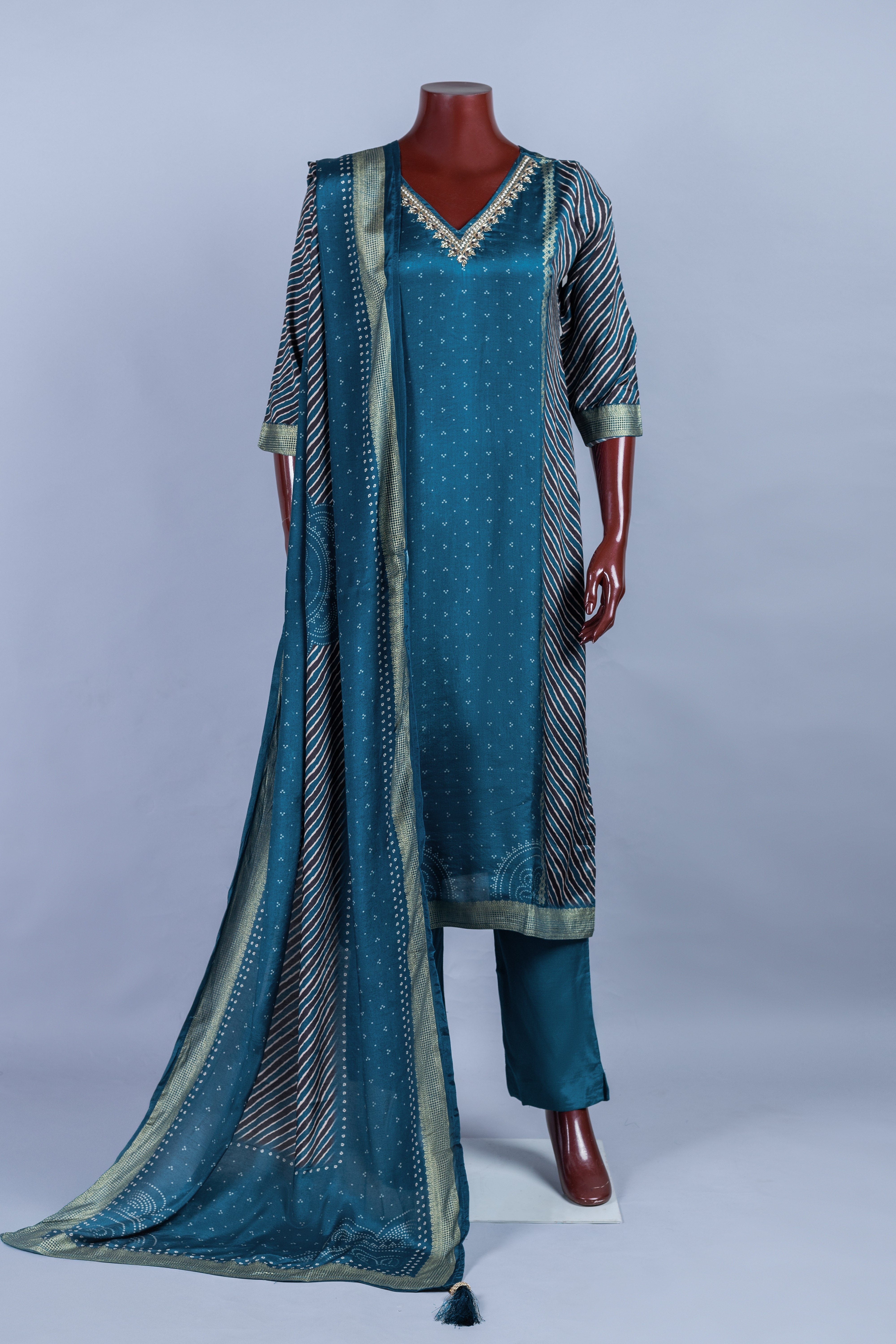 Luxe Deep Blue Suit set