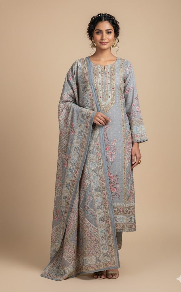 Anokhi Printed Floral Suit Set